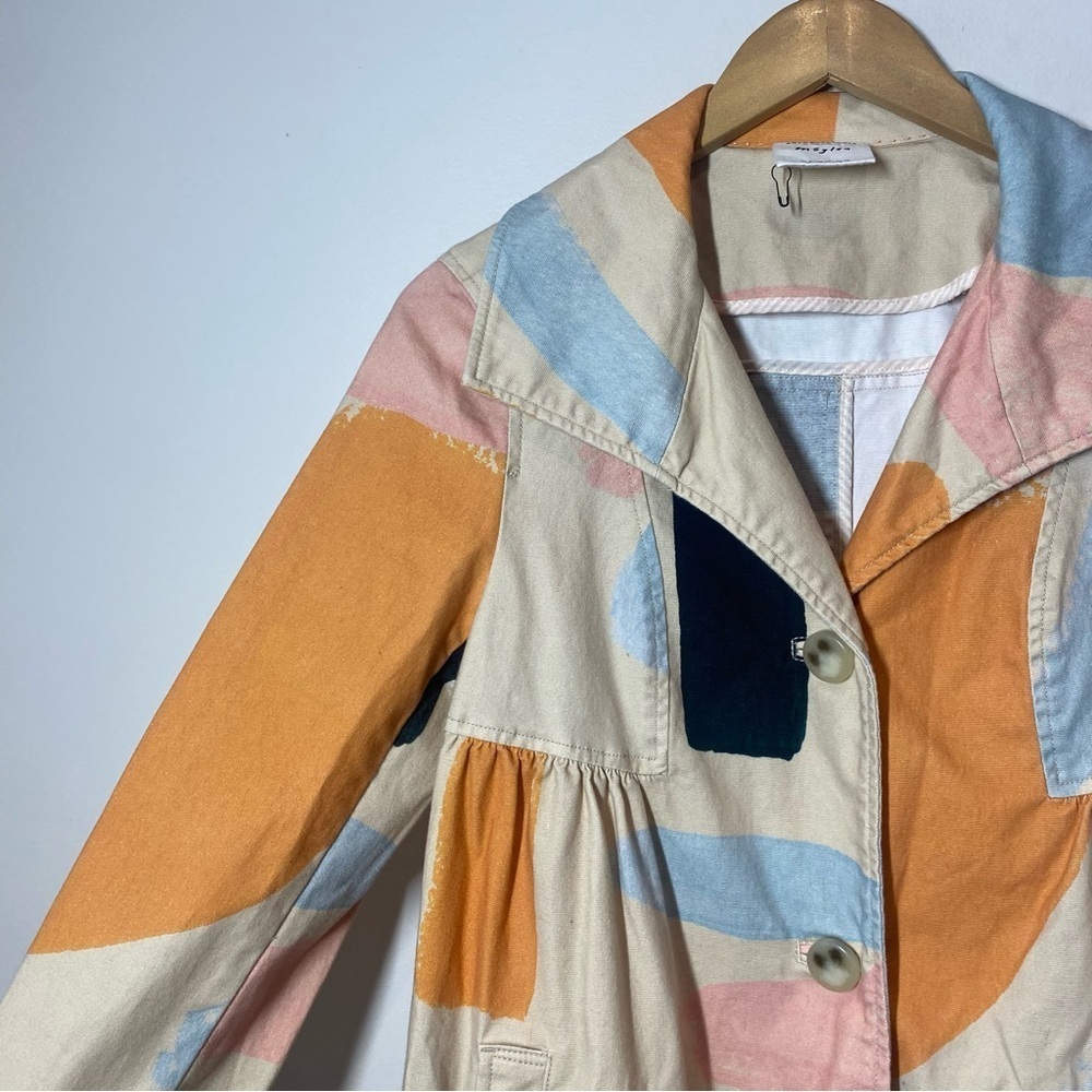 Anthropologie x Moglea Daybreak Trench Coat size 8 - Picture 10 of 14